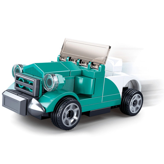 Power Bricks Pull Back- Green Car