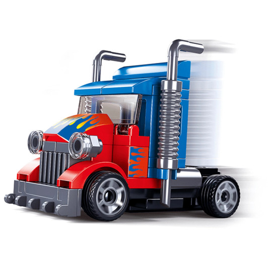 Power Bricks Pull Back- Semi Truck