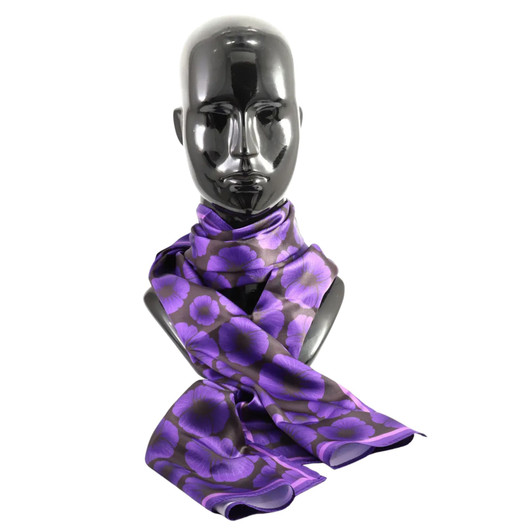 Purple Poppy Dress Scarf