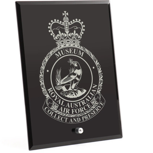Air Force Museum Nebula Black Glass Award in Gift Box