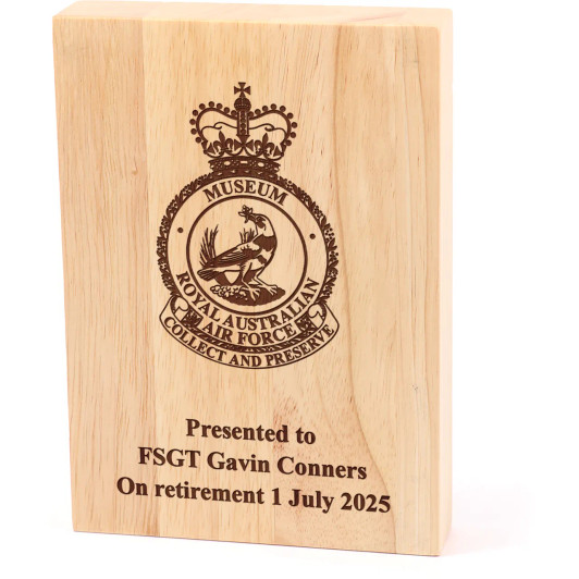 Air Force Museum Heritage Wooden Award
