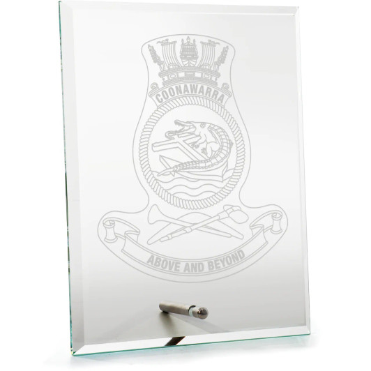 HMAS Coonawarra Everest Glass Award in Gift Box