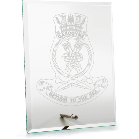 HMAS Gascoyne (II) Everest Glass Award in Gift Box