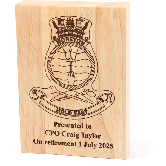 HMAS Moreton Heritage Wooden Award