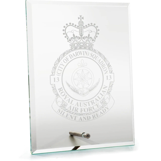 No 13 City of Darwin Squadron (13SQN) Everest Glass Award in Gift Box