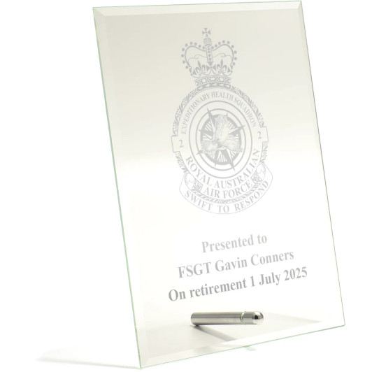 No 2 Expeditionary Health Squadron (2EHS) Essence Glass Award