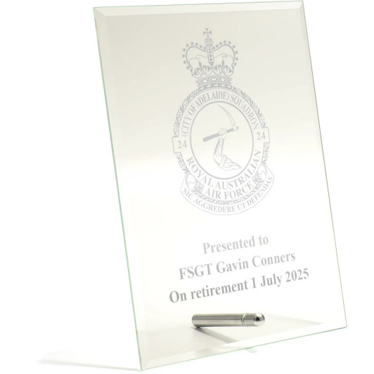No 24 (City of Adelaide) Squadron (24SQN) Essence Glass Award