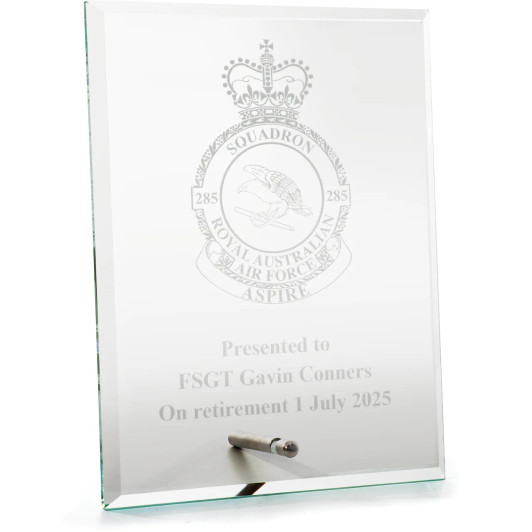 No 285 Squadron (285SQN) Everest Glass Award in Gift Box