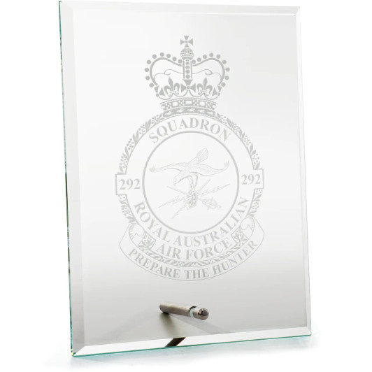 No 292 Squadron (292SQN) Everest Glass Award in Gift Box