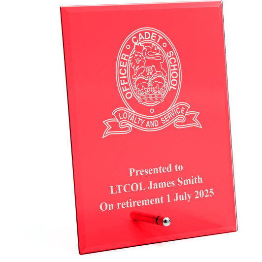 OCS Portsea Nebula Red Glass Award in Gift Box