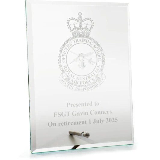 Officers' Training School (OTS) Everest Glass Award in Gift Box