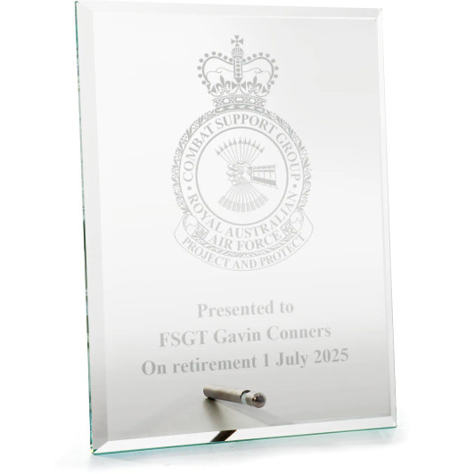 Combat Support Group (CSG) Everest Glass Award in Gift Box
