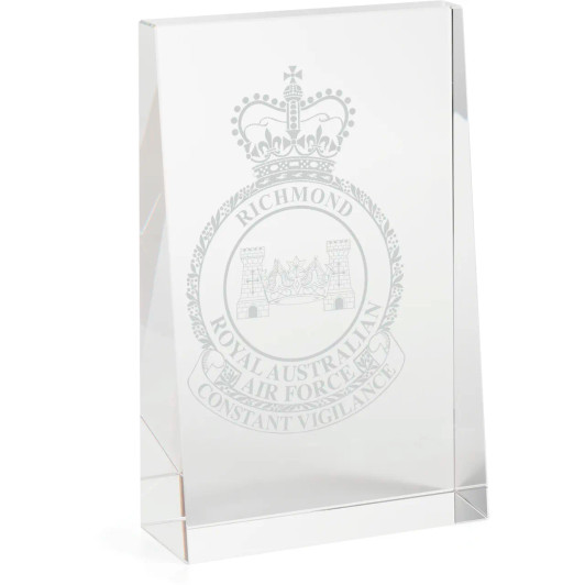 RAAF Base Richmond (RAAFRIC) Glacier Glass Award in Gift Box