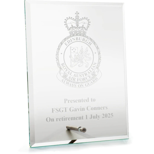 RAAF Base Edinburgh (RAAFEDN) Everest Glass Award in Gift Box