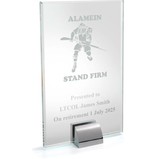 Alamein Company Alpha Glass Award
