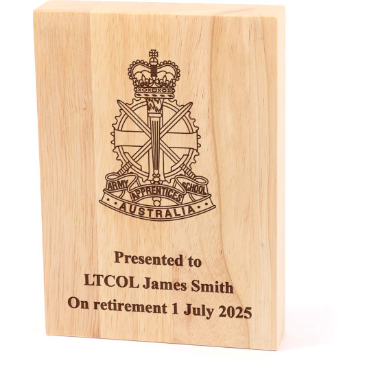 Army Apprentice School (AAS) Heritage Wooden Award