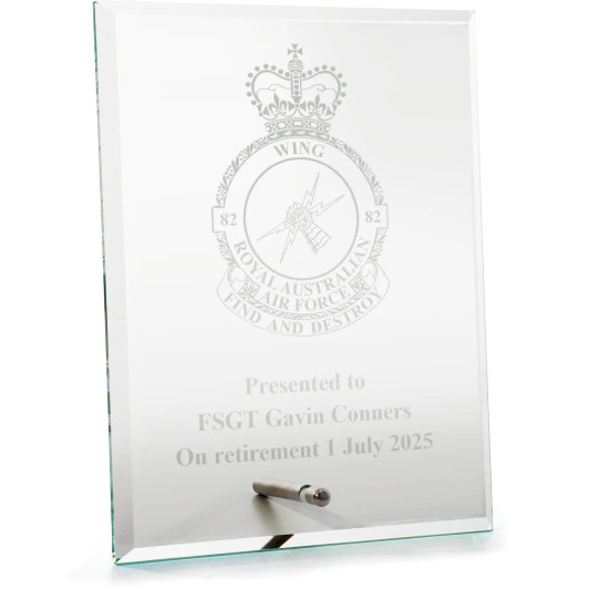 No 82 Wing (82WG) Everest Glass Award in Gift Box
