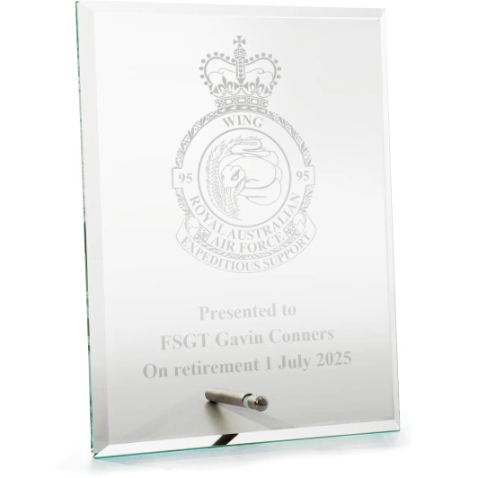 No 95 Wing (95WG) Everest Glass Award in Gift Box