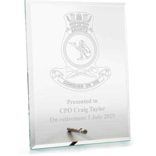 HMAS Arunta (II) Everest Glass Award in Gift Box