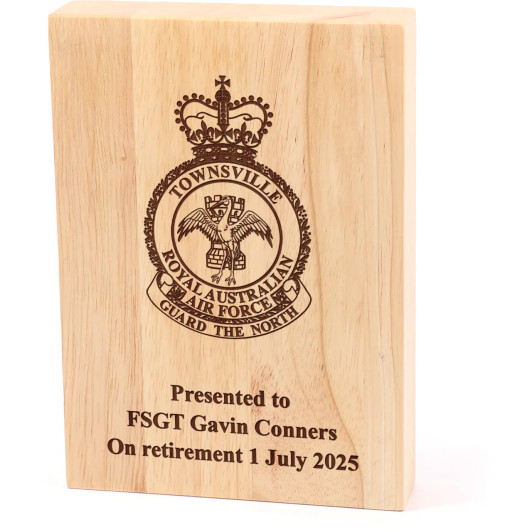 RAAF Base Townsville (RAAFTVL) Heritage Wooden Award