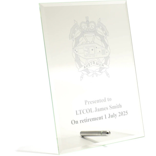 Royal Australian Armoured Corps (RAAC) Essence Glass Award