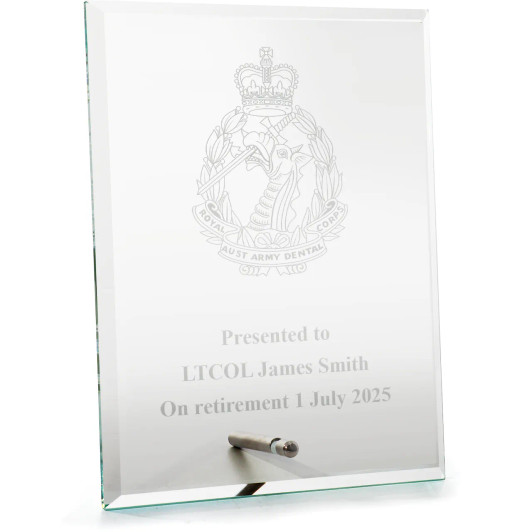Royal Australian Army Dental Corps (RAADC) Everest Glass Award in Gift Box