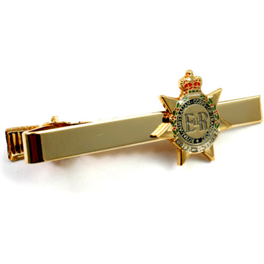 RACT Tie Bar On Card Royal Australian Corps of Transport (RACT) 20mm full colour enamel tie bar. Order now from the military specialists. Displayed on a presentation card. This beautiful gold plated tie bar looks great on