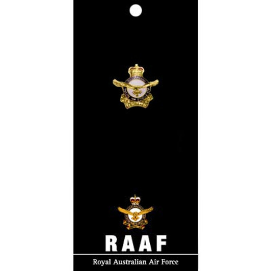 Air Force Lapel Pin On Card Air Force 20mm full colour enamel lapel pin. Order now from the military specialists. Displayed on a presentation card. This beautiful gold plated lapel pin will look great on both you jacket or on yo Air Force Lapel Pin On Card Air Force 20mm full colour enamel lapel pin. Order now from the military specialists. Displayed on a presentation card. This beautiful gold plated lapel pin will look great on both you jacket or on yo