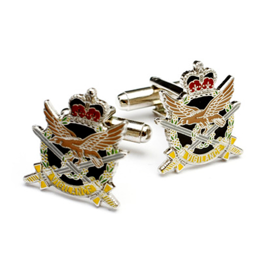 AAAvn Cuff Links On Card Australian Army Aviation Corps (AAAvn) 20mm full colour enamel cuff links. Order now from the military specialists. Displayed on a presentation card. These beautiful gold plated cuff links are the per