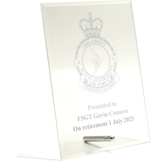 No 4 Squadron (4SQN) Essence Glass Award