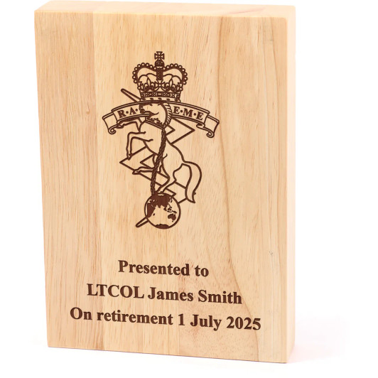 Royal Australian Electrical and Mechanical Engineers (RAEME) Heritage Wooden Award