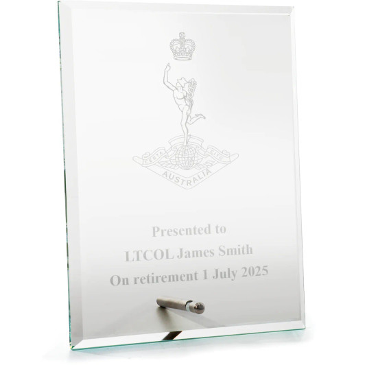 Royal Australian Corps of Signals (RASigs) Everest Glass Award in Gift Box