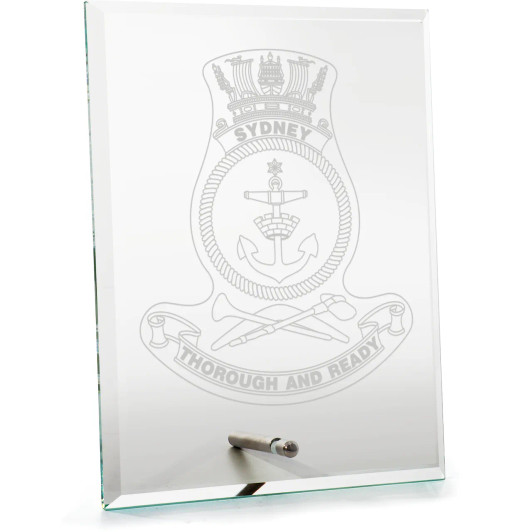HMAS Sydney (V) Everest Glass Award in Gift Box