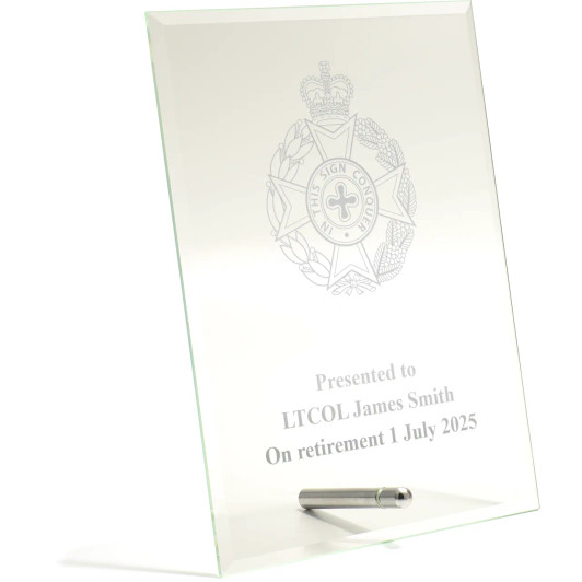 Royal Australian Chaplains Department (RAA Ch D) Essence Glass Award