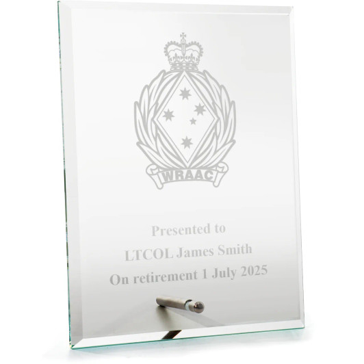 Women's Royal Australian Army Corps (WRAAC) Everest Glass Award in Gift Box