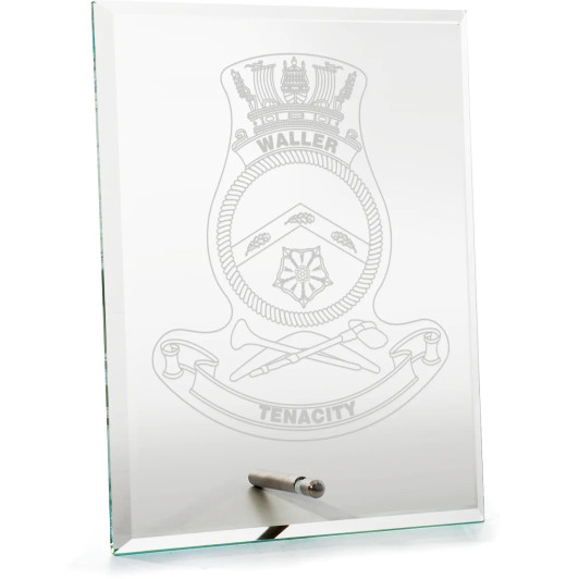 HMAS Waller Everest Glass Award in Gift Box