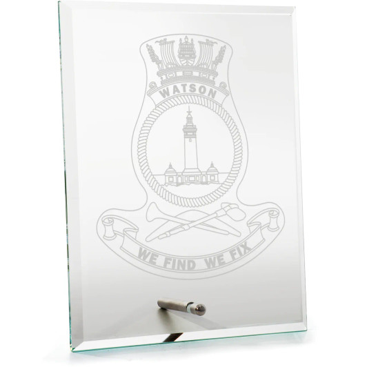 HMAS Watson Everest Glass Award in Gift Box