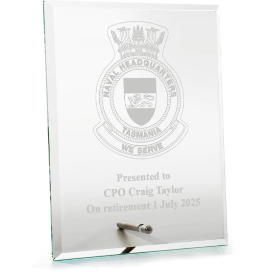 Naval Headquarters Tasmania Everest Glass Award in Gift Box