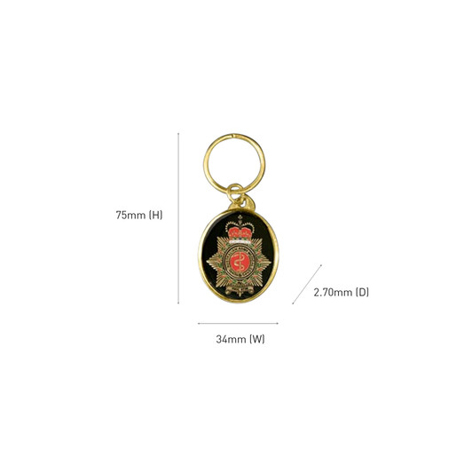 RAAMC Key Ring On Card