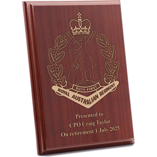 Royal Australian Regiment (RAR) Omega Timber Award