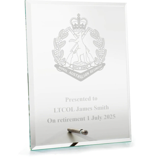 Royal Australian Regiment (RAR) Everest Glass Award in Gift Box