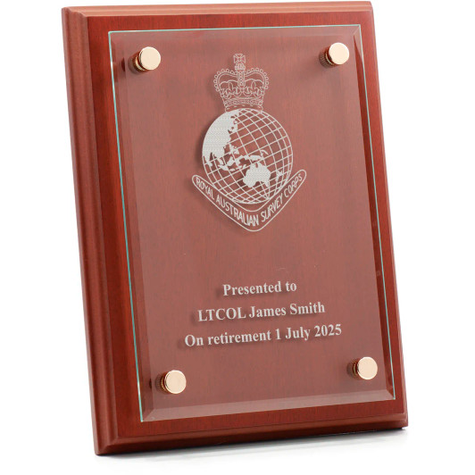 Royal Australian Survey Corps (RASvy) Delta Floating Glass Award