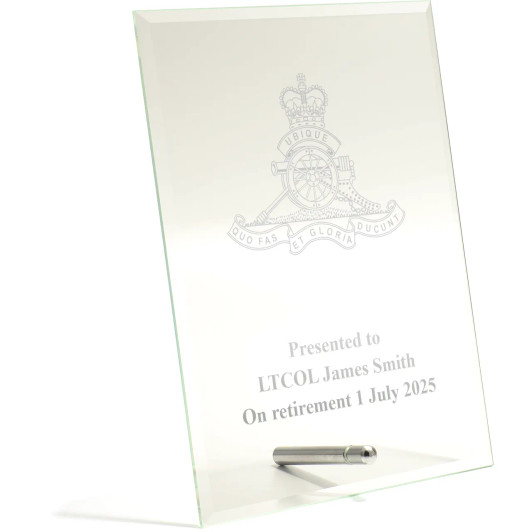 Royal Regiment of Australian Artillery (RAA) Essence Glass Award