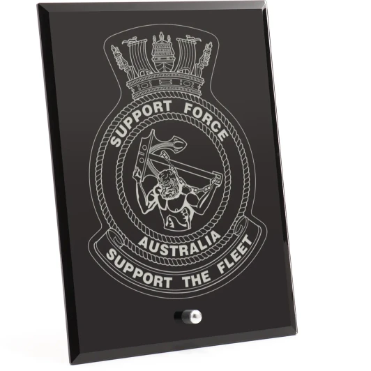 Support Force Nebula Black Glass Award in Gift Box