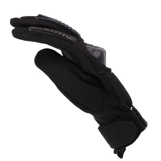 Contact Gear Rubber Knuckle Tactical Gloves - Black
