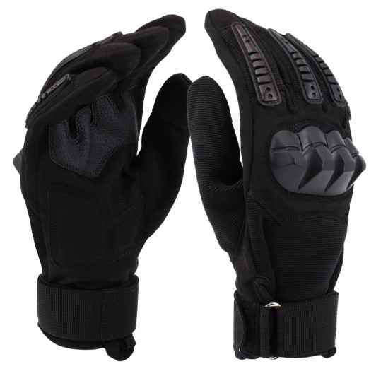Contact Gear Rubber Knuckle Tactical Gloves - Black Contact Gear Rubber Knuckle Tactical Gloves - Black