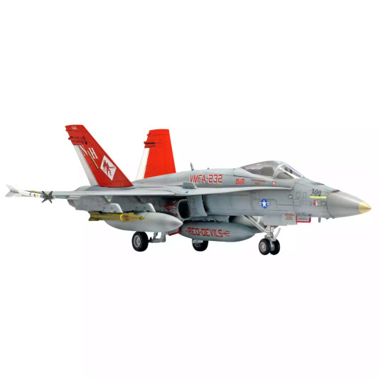 Academy 1/144 USMC F/A-18A+ VMFA-232 "Red Devils" Plastic Model Kit - Aus Decals