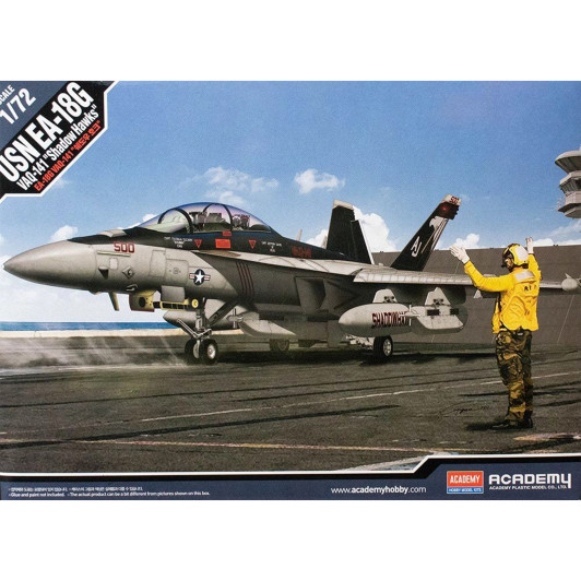 Academy 1/72 EA-18G "VAQ-141 Shadowhawks" Plastic Model Kit - Aus Decals