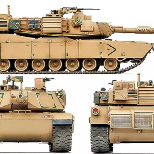 Academy 1/72 USMC M1A1 Plastic Model Kit - Aus Decals