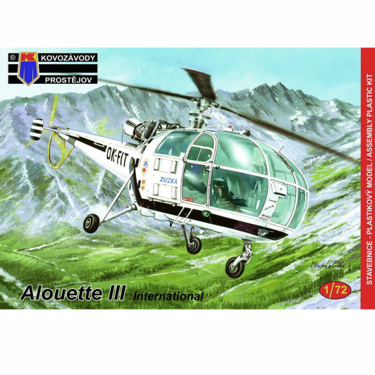 Kovozavody 1/72 Alouette III International Plastic Model Kit - Aus Decals Kovozavody 1/72 Alouette III International Plastic Model Kit - Aus Decals